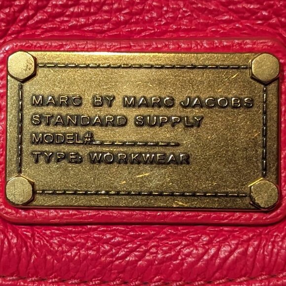 Marc by Marc Jacobs Classic Q Natasha Crossbody Bag Purse Pop pink Coral leather - Picture 7 of 13